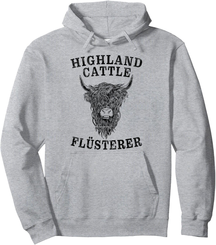 Highland Cattle Flüsterer Schottisches Hochlandrind Landwirt Pullover Hoodie