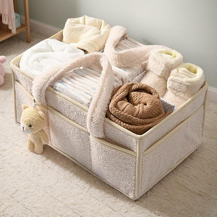 Baby Wickeltasche Organizer, Baby-Storage-Tasche Mit Abnehmbaren Trennwänden, Multifunktional Tragba