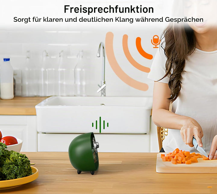iTOMA Retro Wecker mit Bluetooth, Vintage FM Radio, Freisprecheinrichtung, Nachtlicht, Unterstützung