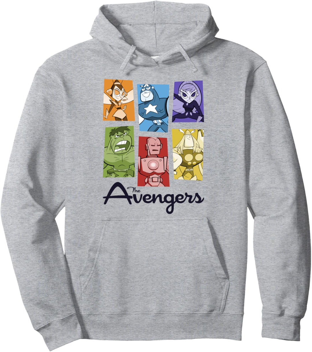 Marvel Avengers Retro Style Panels Pullover Hoodie