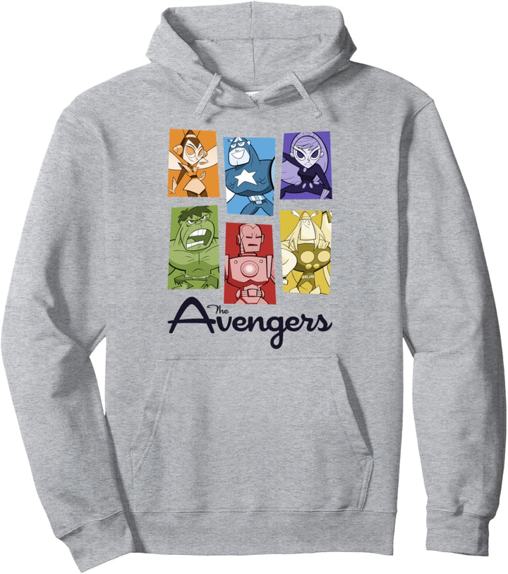 Marvel Avengers Retro Style Panels Pullover Hoodie