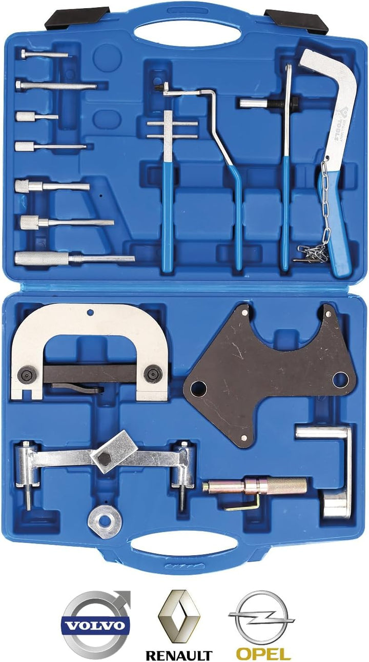 BRILLIANT TOOLS BT594650 Motor-Einstellwerkzeug-Satz für Renault [Powered by KS TOOLS] 17-tlg., 17-t