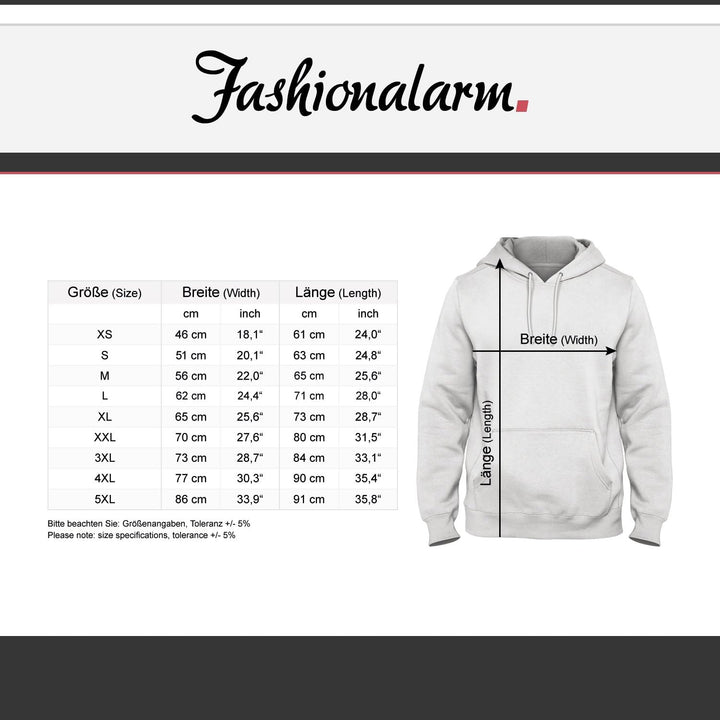 Fashionalarm Herren Kapuzenpullover - Der Arzt SAGT es kann Nicht geheilt Werden - Fallschirm spring