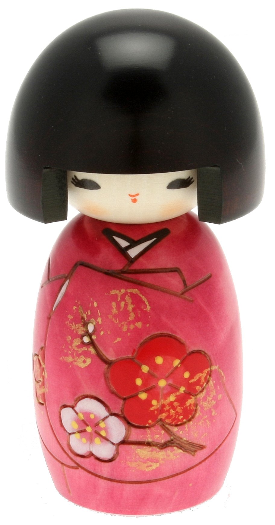 Usaburo Japanische Kokeshi-Puppe, Akiko's lila Kimono