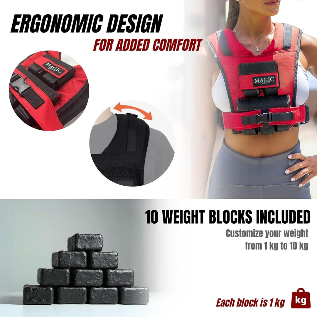 Verstellbare Gewichtsweste. Trainingsgewichtsweste 20kg. Gewichtsweste Herausnehmbare Einstellbar un
