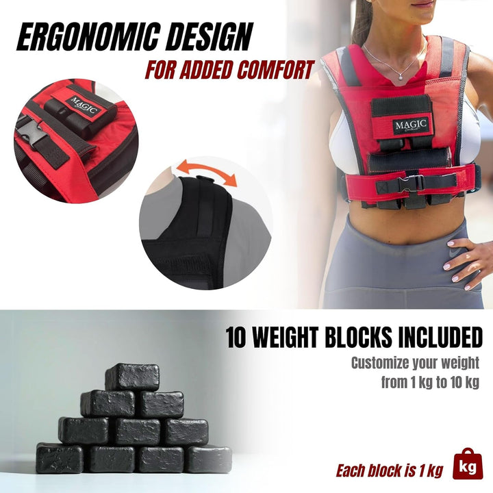 Verstellbare Gewichtsweste. Trainingsgewichtsweste 20kg. Gewichtsweste Herausnehmbare Einstellbar un
