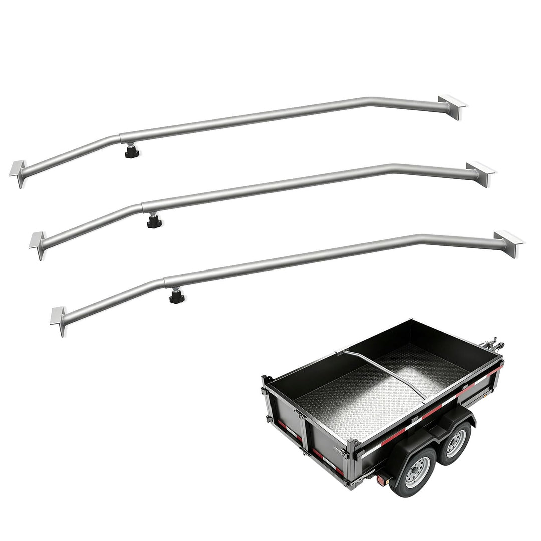 3 X Anhänger Planenbügel,Flachplanenbügel,Aluminium,Leicht Und Robust,Mit Drehknopf Schraube,Längenv