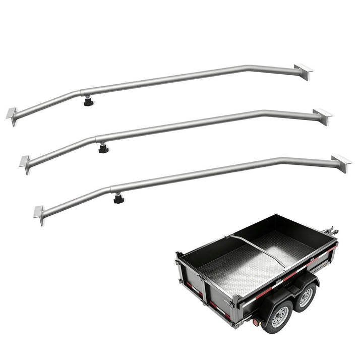 3 X Anhänger Planenbügel,Flachplanenbügel,Aluminium,Leicht Und Robust,Mit Drehknopf Schraube,Längenv