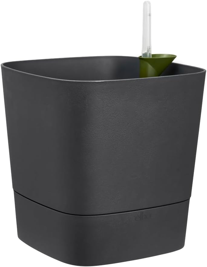 elho Greensense Aqua Care Quadrat 30 mit Integrierte Wasserspeicher - Blumentopf für Innen & Aussen