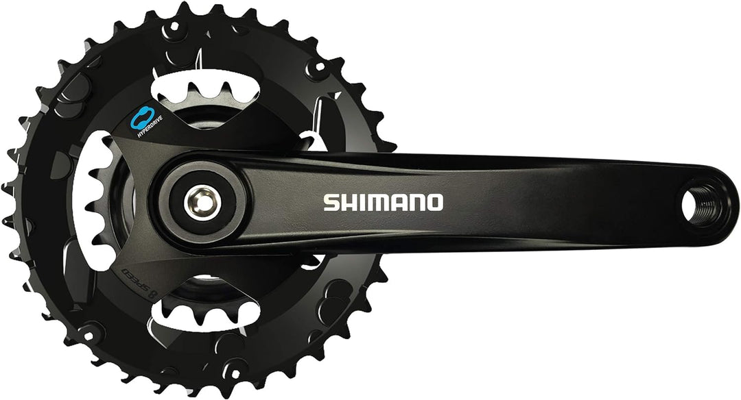 SHIMANO Altus FC-M315-2 Kurbelgarnitur, 7/8-fach, nicht kompatibel Schwarz Einheitsgrösse, Schwarz E