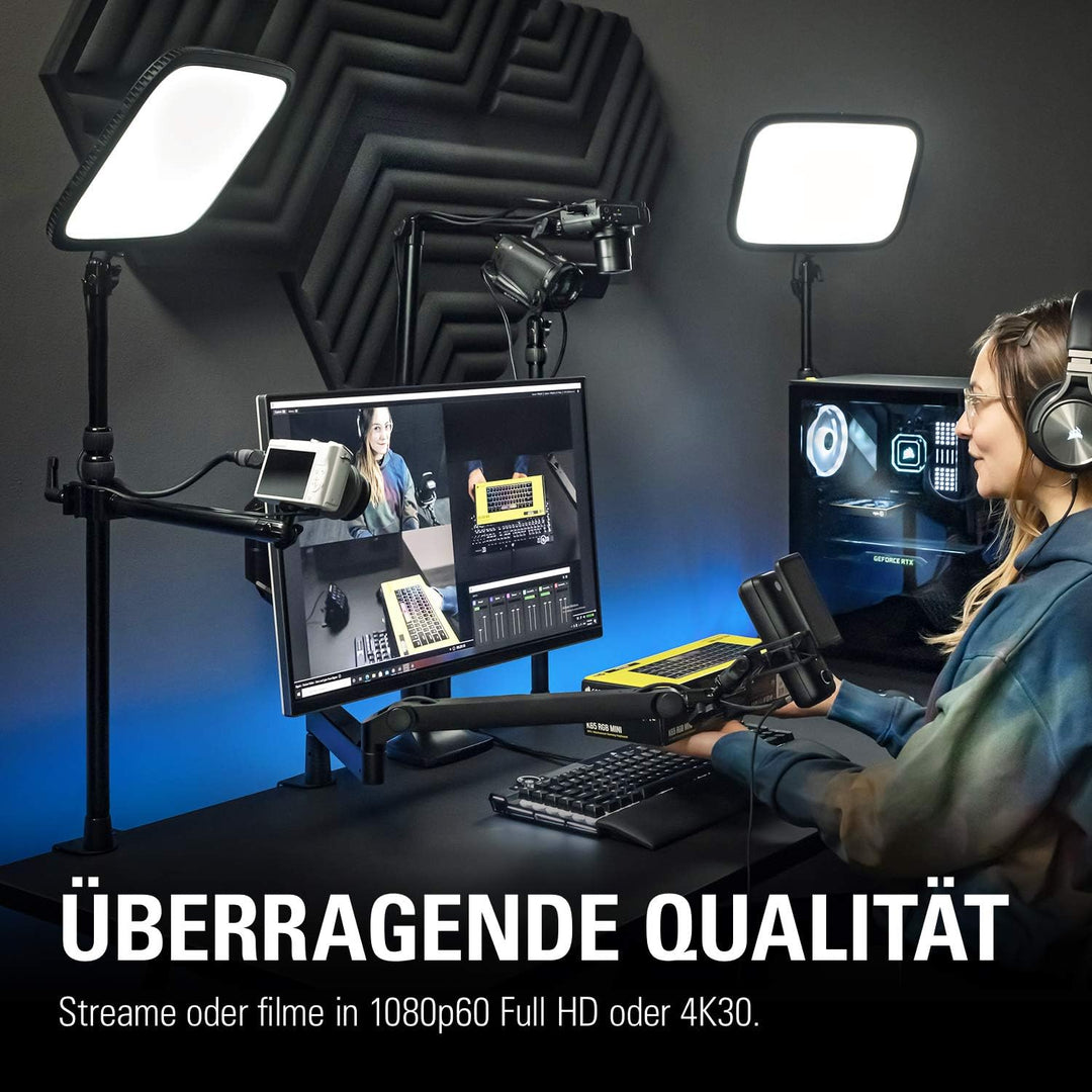 Elgato Cam Link Pro, interne Kamera-Aufnahmekarte, 4 HDMI-Eingänge, streamen & aufnehmen in 1080p60/