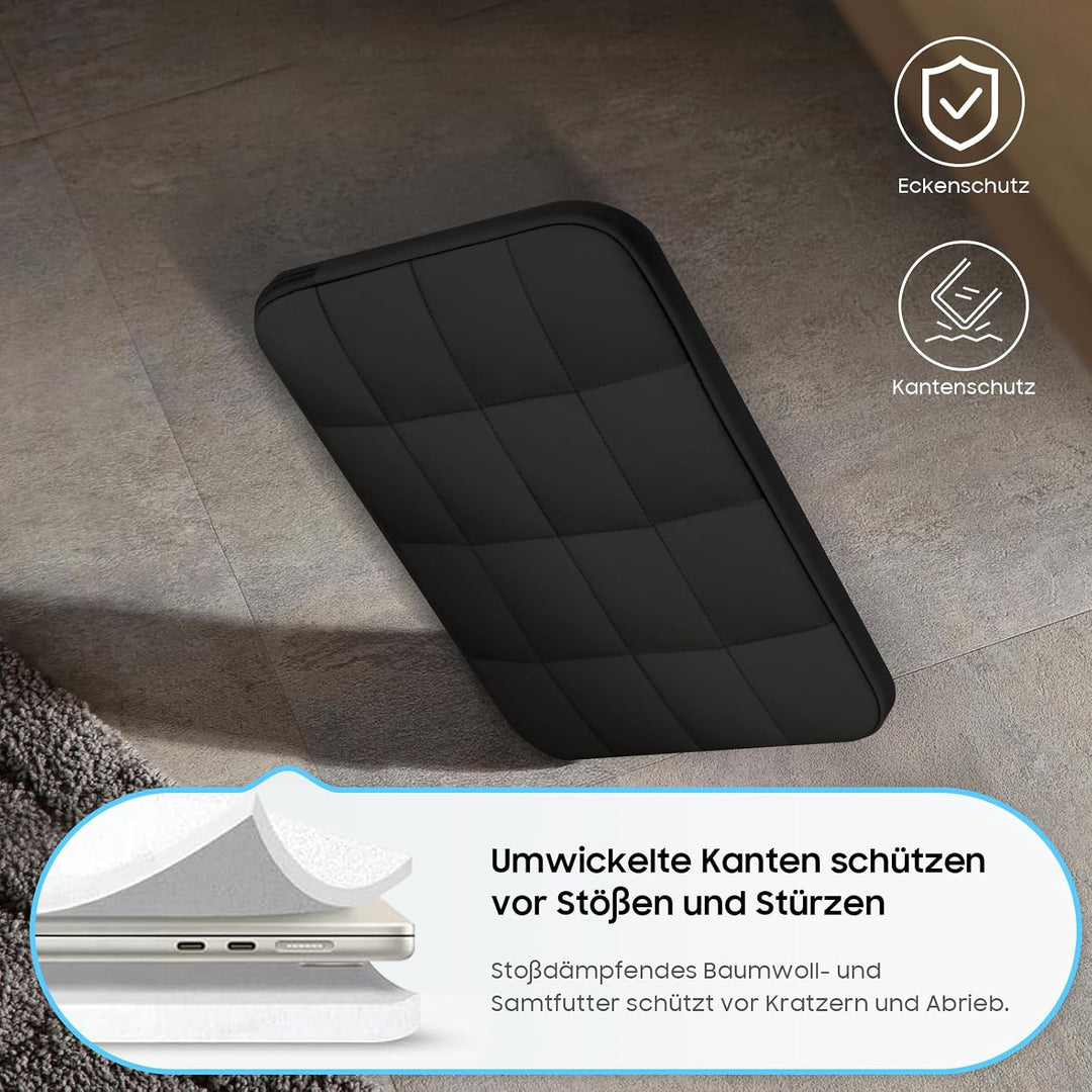 Fintie Hülle Kompatibel mit MacBook Air 13.6 Zoll M5 M4 M3 M2 (2026-2022) A3449 A3240 A3113 A2681, U