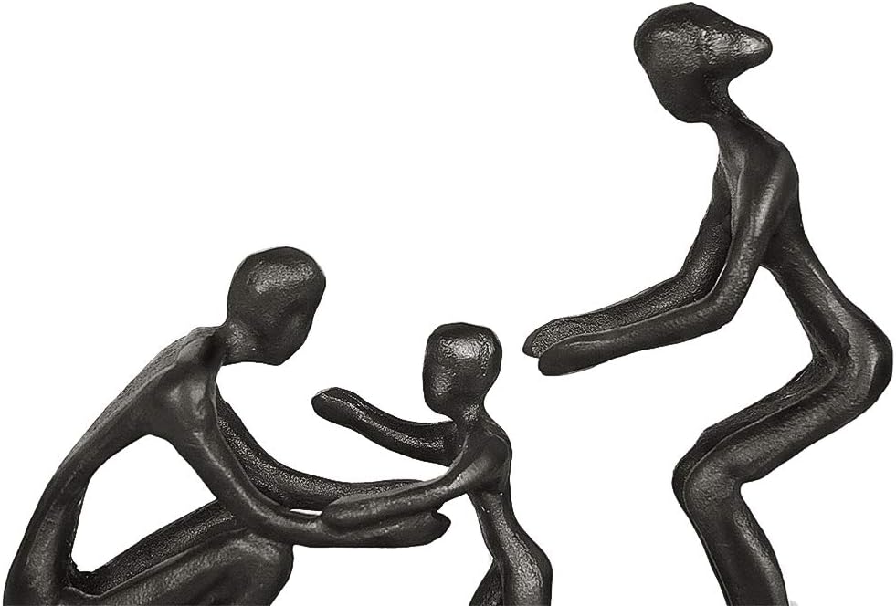Aoneky Familie Figur Statue - Metall Kunst Skulptur Geschenk für Jahrestag, Geburtstag，Dekoration fü