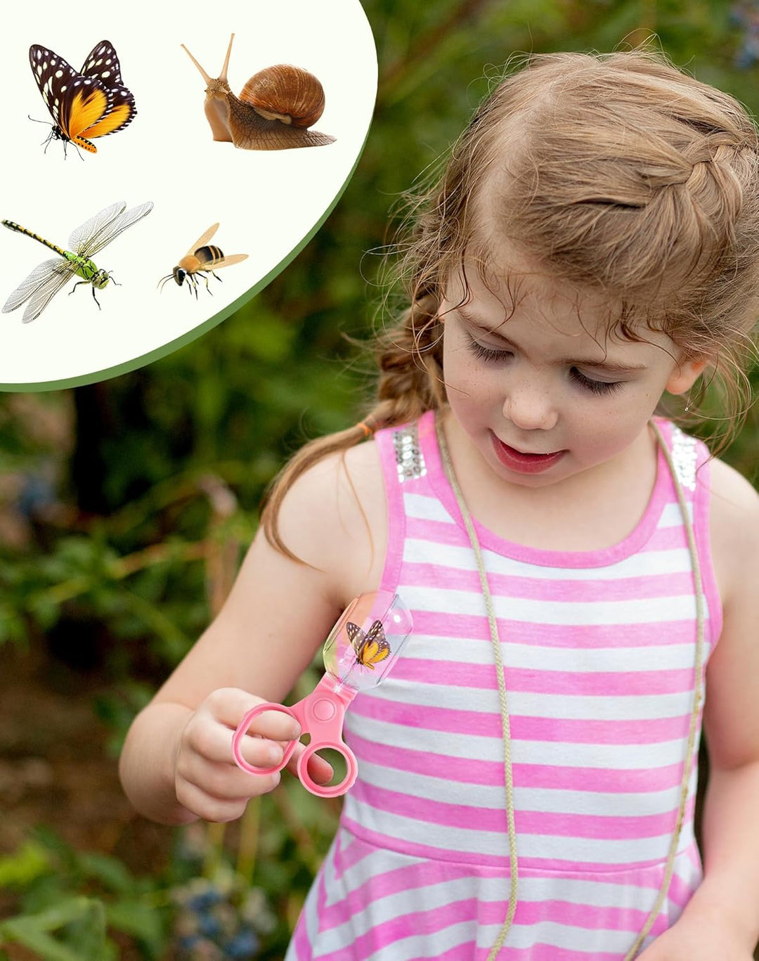 ROBOTIME Insektenfänger & Kinder-Entdecker-Set, 2 Kinder Schmetterlingsfänger-Explorerset, Komplette