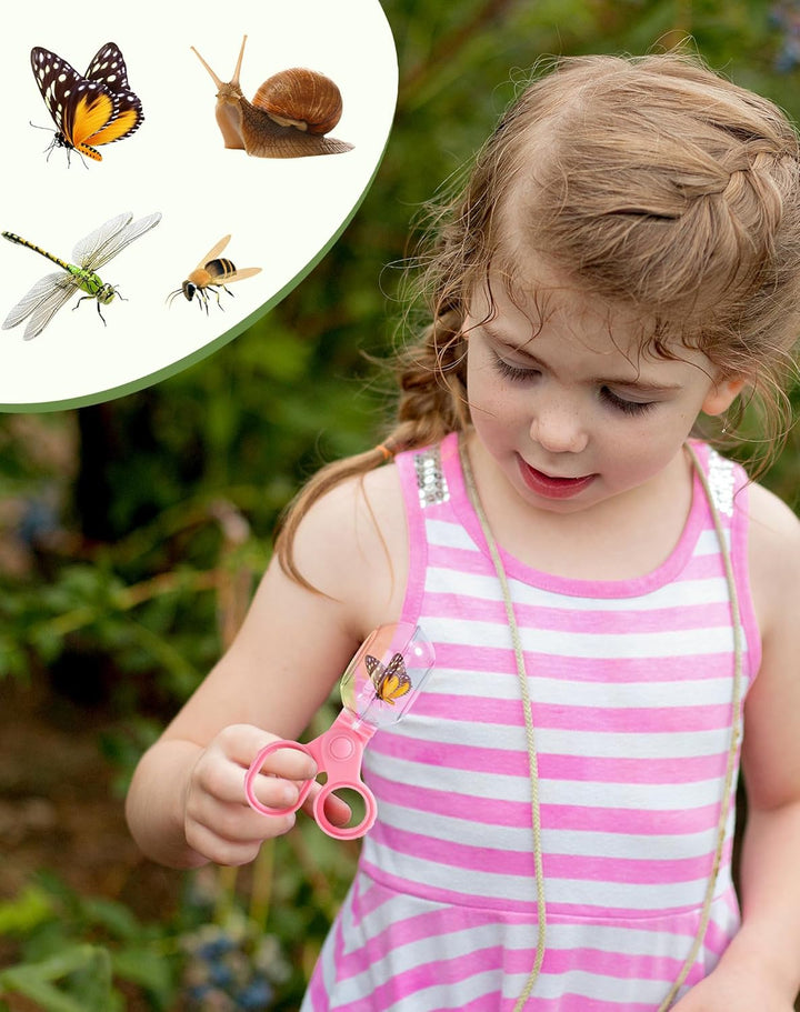 ROBOTIME Insektenfänger & Kinder-Entdecker-Set, 2 Kinder Schmetterlingsfänger-Explorerset, Komplette