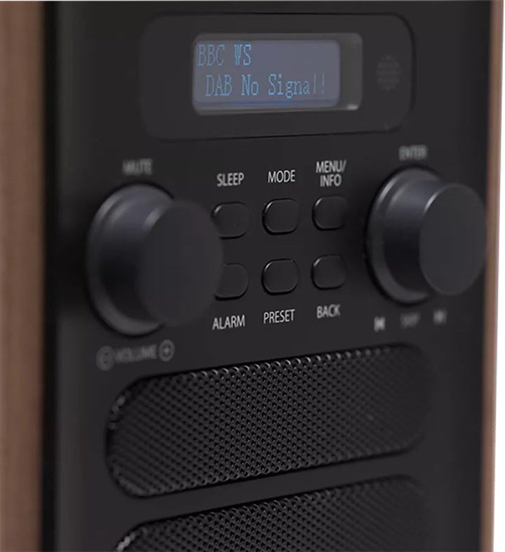 Denver DAB-48 DAB+ Radio mit FM Tuner und Bluetooth, Grau
