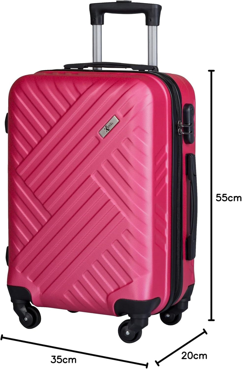 Xonic Design Boardcase Reisekoffer - Hartschalen-Koffer mit 360° Leichtlauf-Rollen - hochwertiger Ka