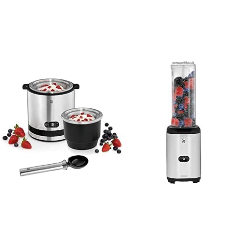 WMF Küchenminis 3in1 Eismaschine, Ice Maker für Frozen Joghurt, Sorbet und Eiscreme, Gefrierbehälter