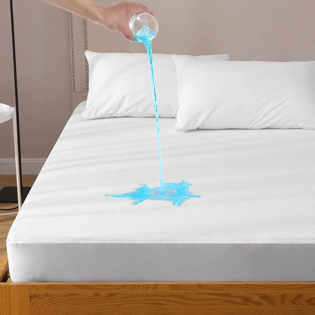 Bedecor Wasserdichter Matratzenschoner 150 x 200 cm, Baumwolle, Hygienische und atmungsaktive Matrat