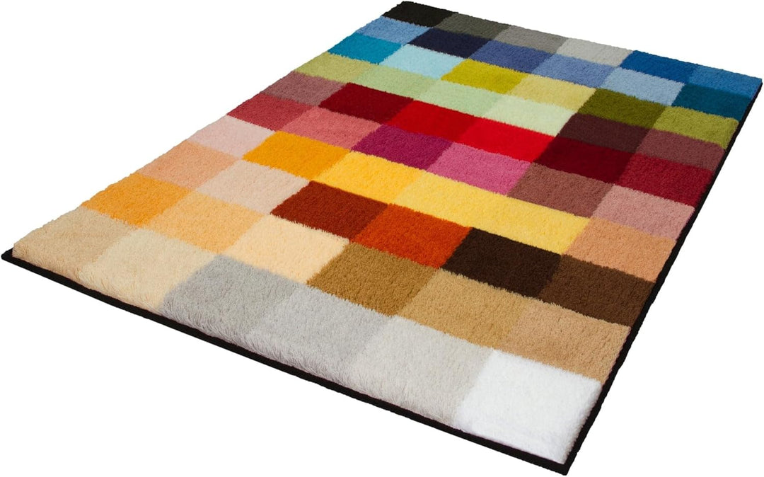 Kleine Wolke Cubetto Badteppich, Polyacryl, Mehrfarbig, 75 x 120 cm Mehrfarbig 75 x 120 cm, Mehrfarb