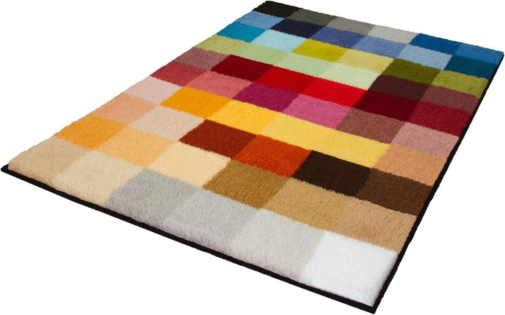 Kleine Wolke Cubetto Badteppich, Polyacryl, Mehrfarbig, 75 x 120 cm Mehrfarbig 75 x 120 cm, Mehrfarb