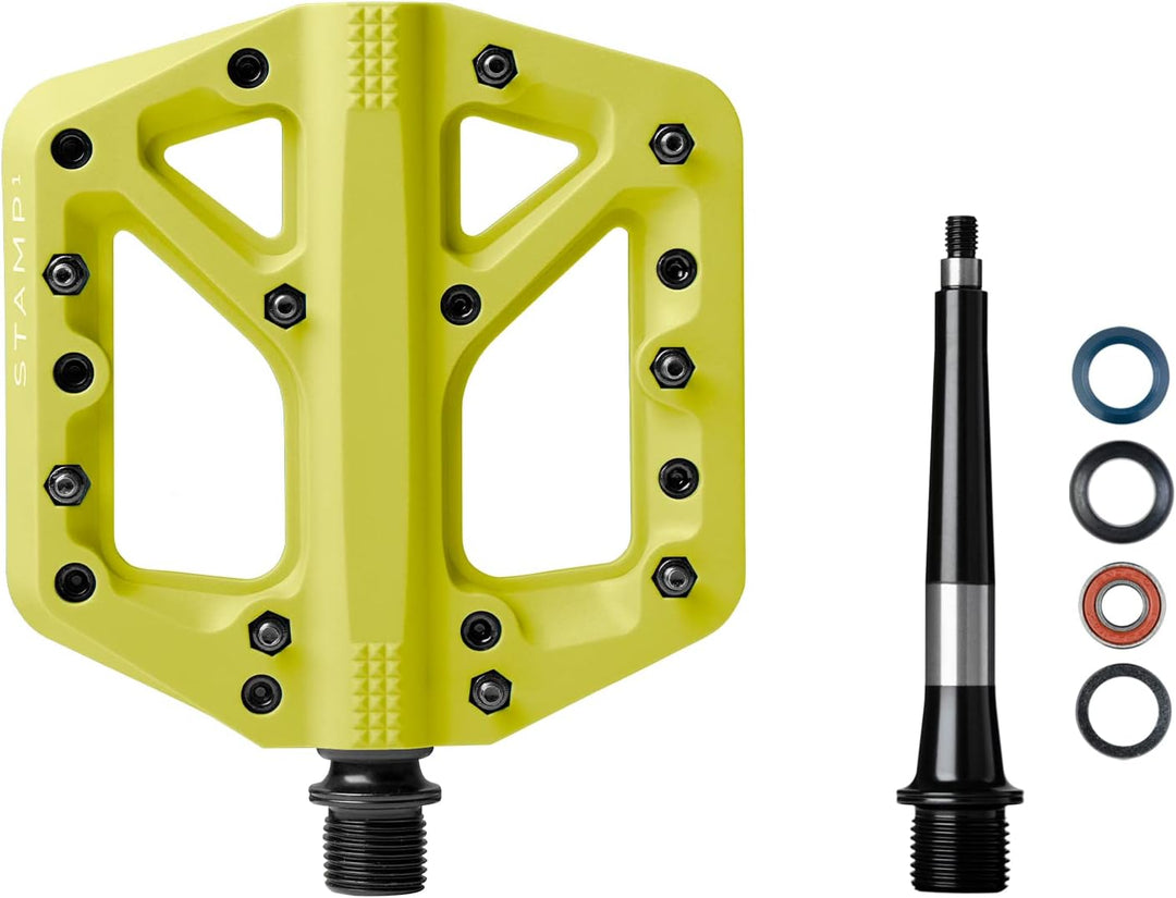 Crankbrothers Stamp Flat BMX/MTB Fahrradpedal – Plattform-Fahrradpedal, minimales Profil, Verstellba