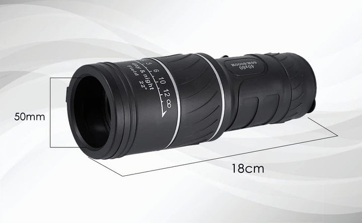 Monokular Teleskop, 40 × 60 HD Monokulares Wasserdichtes Hochleistung Zoom Mini Outdoor Night Film T