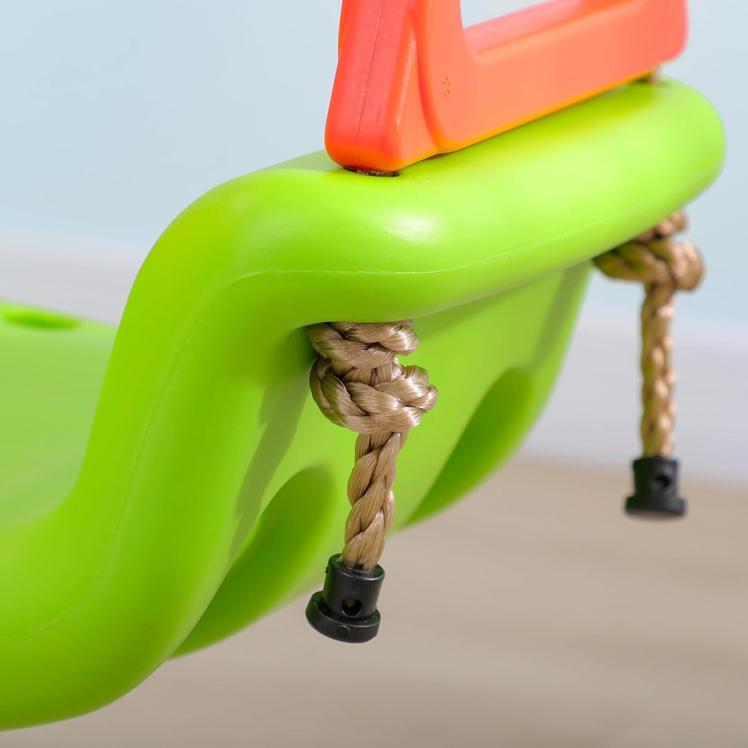 Outsunny Babyschaukel 3 in 1 Kinderschaukel Babysitz verstellbar Mitwachsend Schaukelsitz mit Rücken