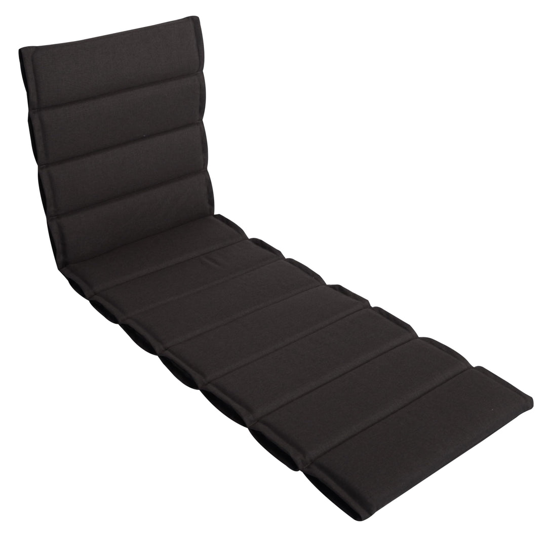 LILENO HOME Sonnenliege Auflage als [1er Set - Rollliege] in Anthrazit - Gartenliegen Auflage perfek