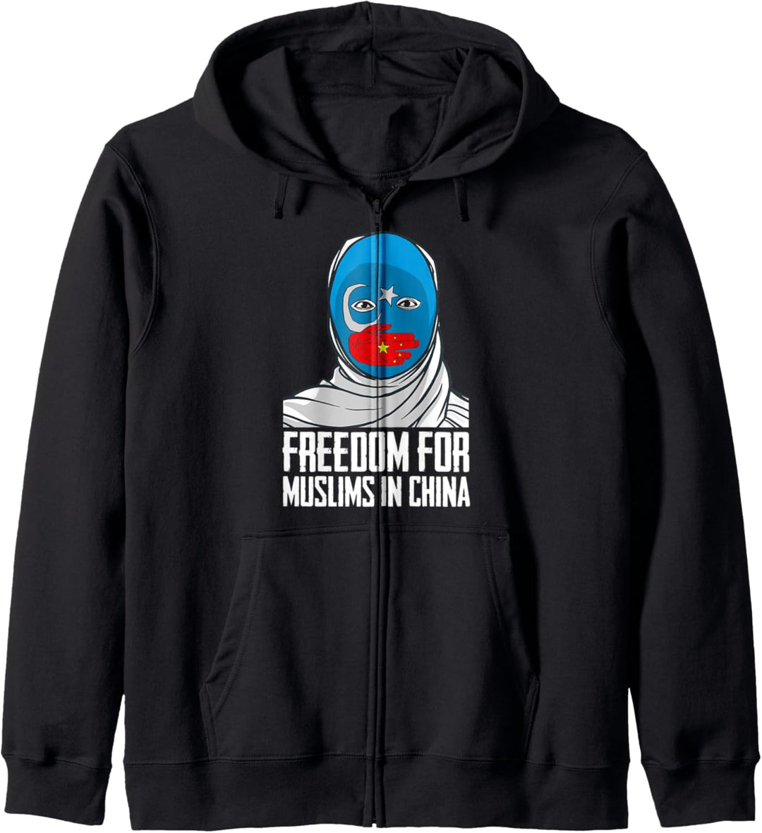 Freiheit für Muslime in China - Uyghurische Solidarität Kapuzenjacke