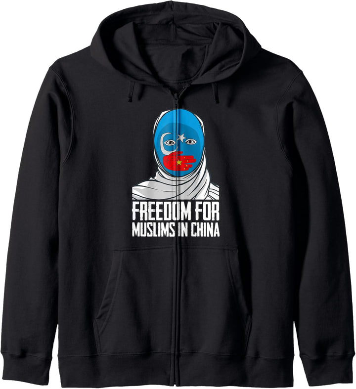Freiheit für Muslime in China - Uyghurische Solidarität Kapuzenjacke