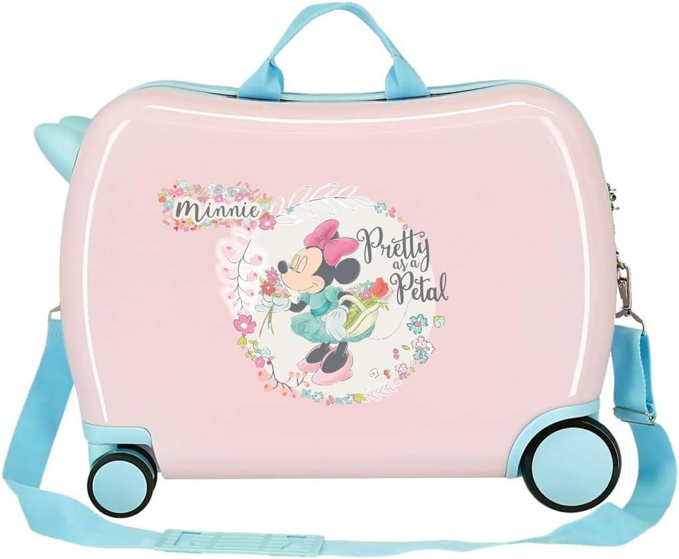 Disney Minnie Florals Kinderkoffer, Rosa, 50 x 38 x 20 cm, starr, ABS-Kombinationsverschluss, 34 l,