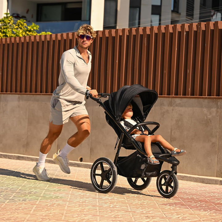 Deryan Bolt Jogger Kombikinderwagen für jedes Gelände - Zusammenklappbarer und tragbarer Buggy - Jog
