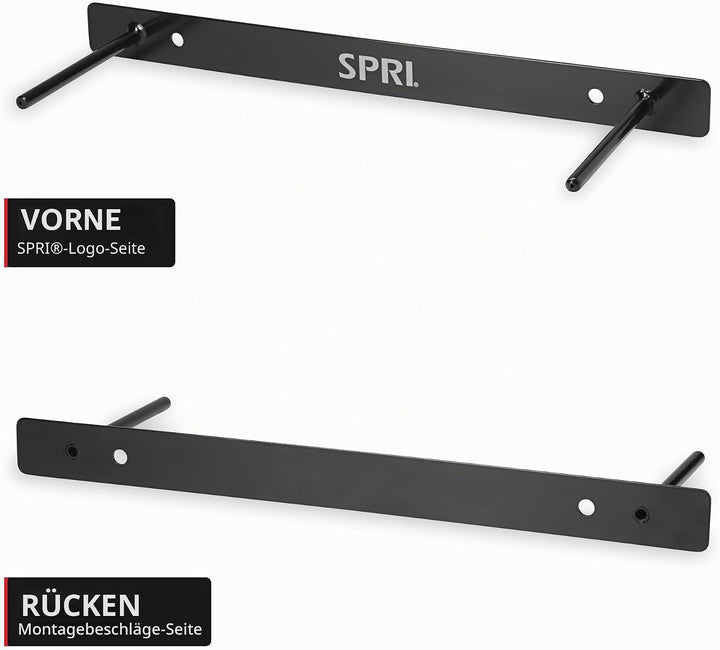 SPRI Übungsmatte zum Aufhängen an der Wand, zum Aufhängen, Schwarz