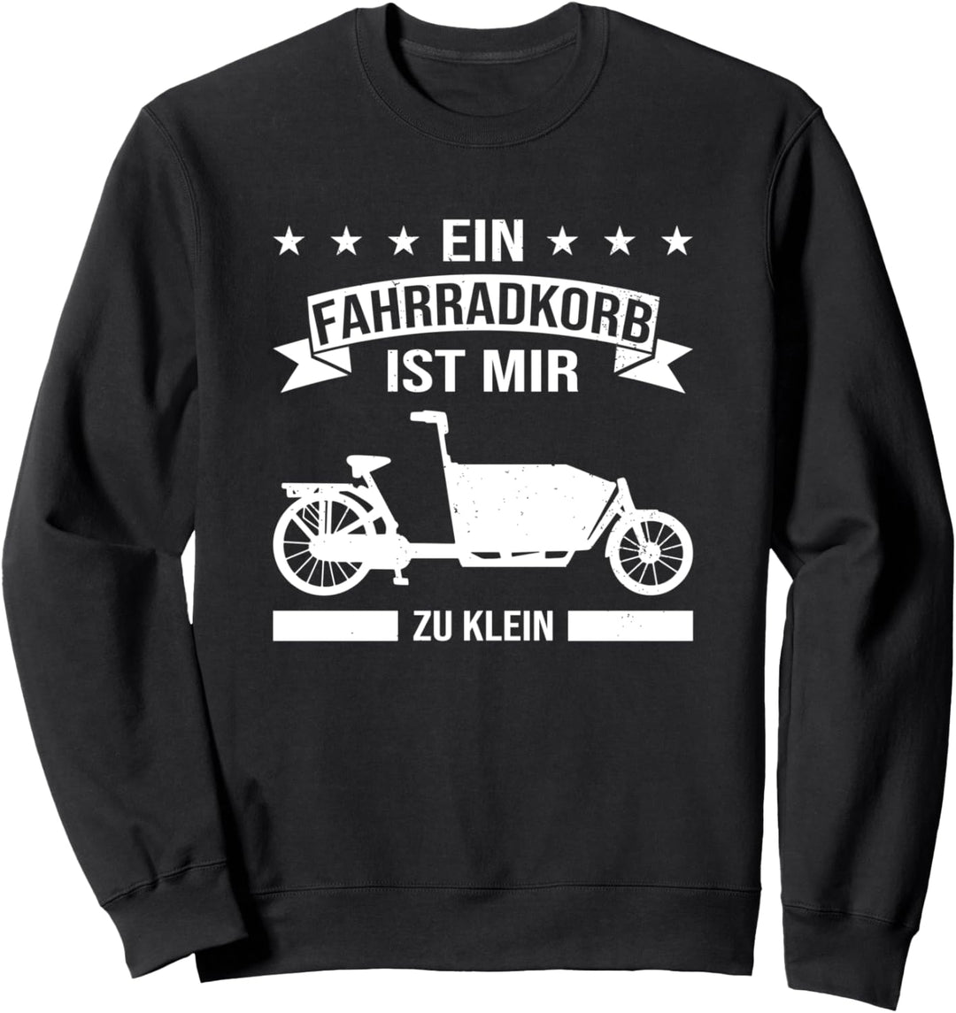 Lastenradler, Transportrad statt Fahrradkorb, Lastenfahrrad Sweatshirt