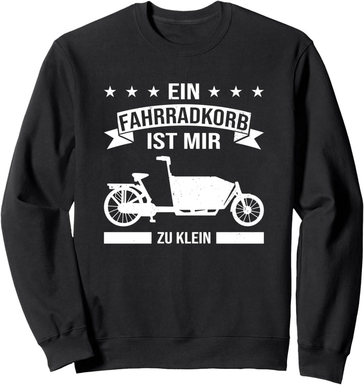 Lastenradler, Transportrad statt Fahrradkorb, Lastenfahrrad Sweatshirt