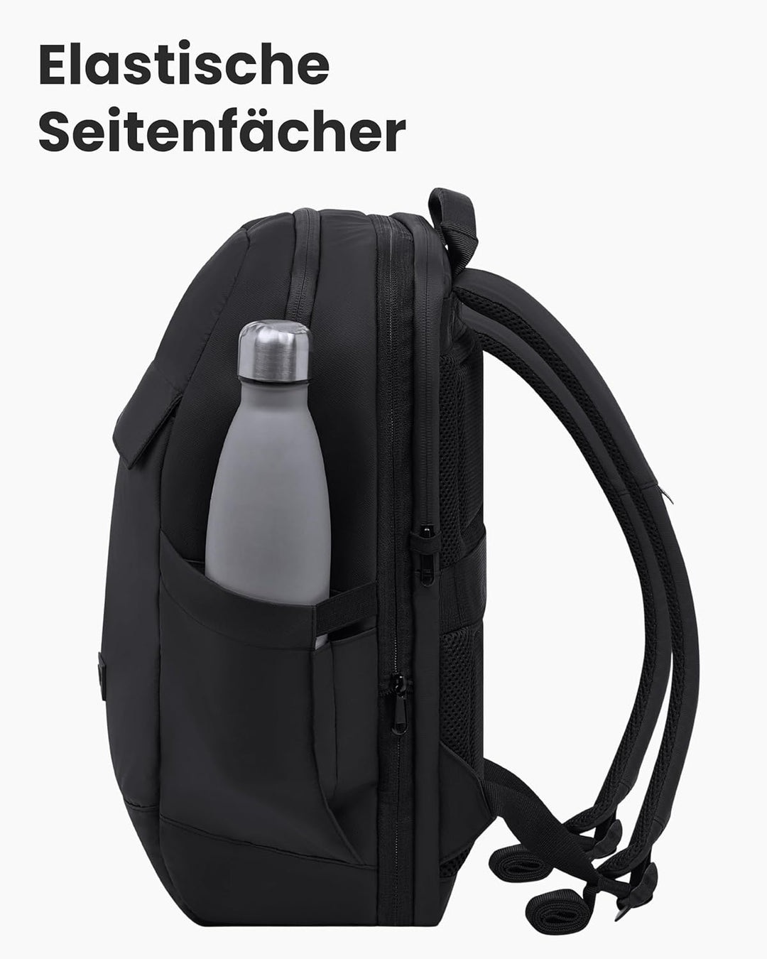 LARKSON Business Laptop Rucksack Herren Schwarz - Bjarne Small - Kleiner Arbeitsrucksack mit 16 Zoll