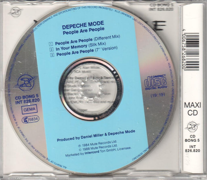 People are people (Different Mix, 3 tracks, #826.820), Audio-CD