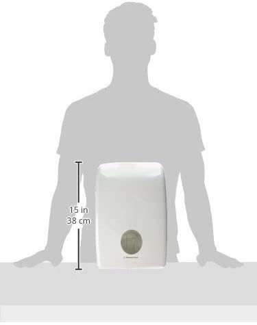 Aquarius Spender für Papierhandtücher 6945 – 1 x Papierhandtuchspender, weiss, Papierhandtuchspender