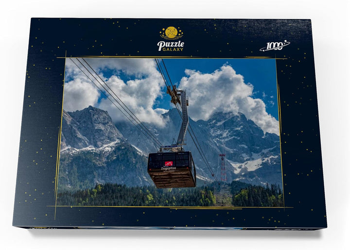 Seilbahn auf die Zugspitze (2962m), Garmisch-Partenkirchen - Premium 1000 Teile Puzzle - MyPuzzle So