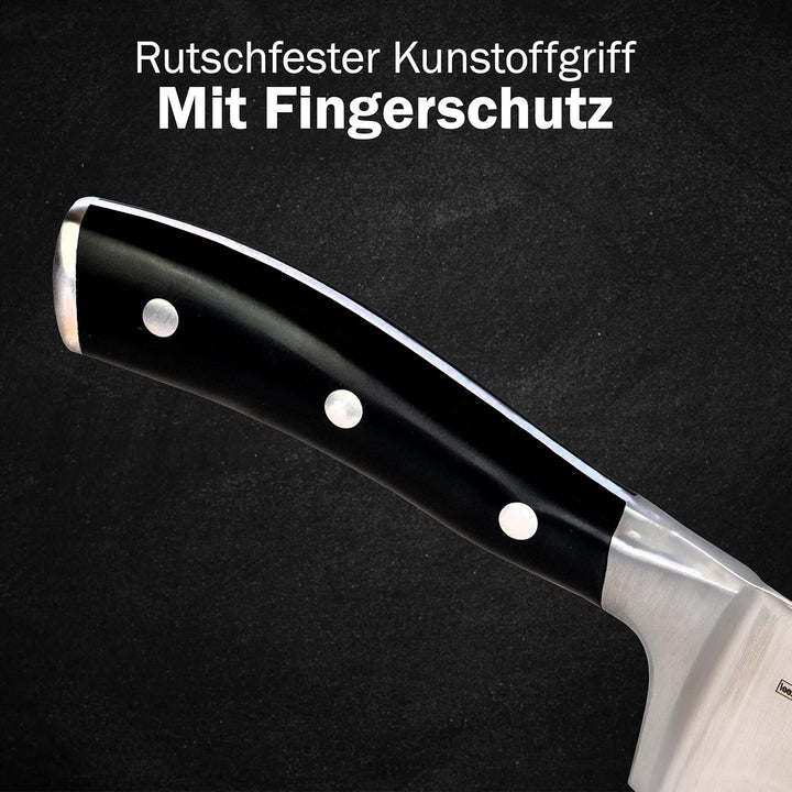 DarBene Chefmesser C-Series 20cm Profi Küchenmesser aus deutschem Edelstahl, klassisches Allzweckmes