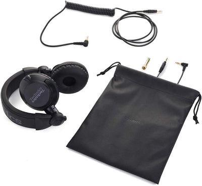 Technics EAH-DJ1200 DJ Kopfhörer, On-Ear, Schwenkarm, abnehmbares Spiralkabel, High-End Stereoklang,