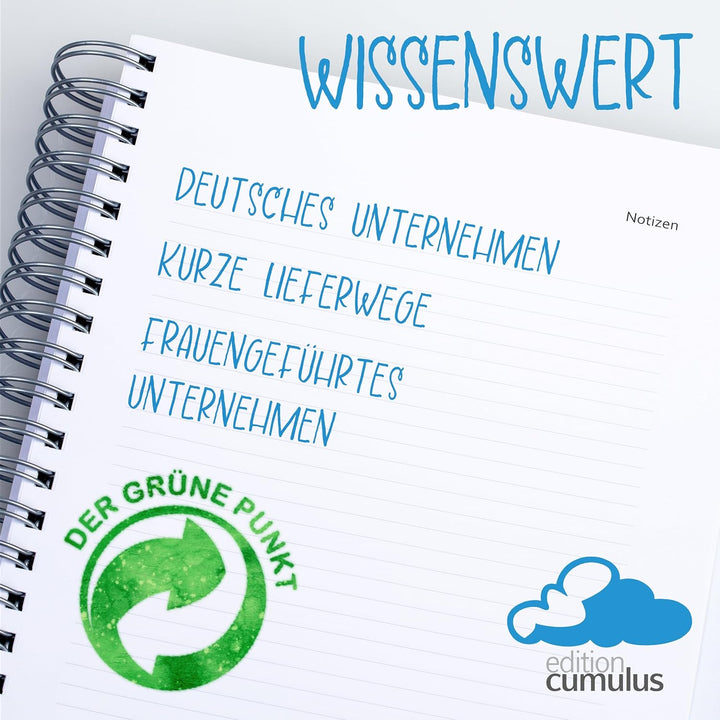 edition cumulus 2027 Der GROSSE Dicke – DIN A4 Kalender - MOOSGRÜN (dunkelgrün) – MADE IN GERMANY -