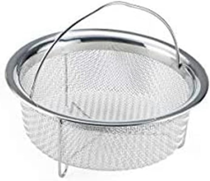 Juwacoo 2 Stück Edelstahl Dampfgarer Dampfeinsatz, (20,5 cm+18 cm) Frittierkorb Dampfkorb, Dünsteins