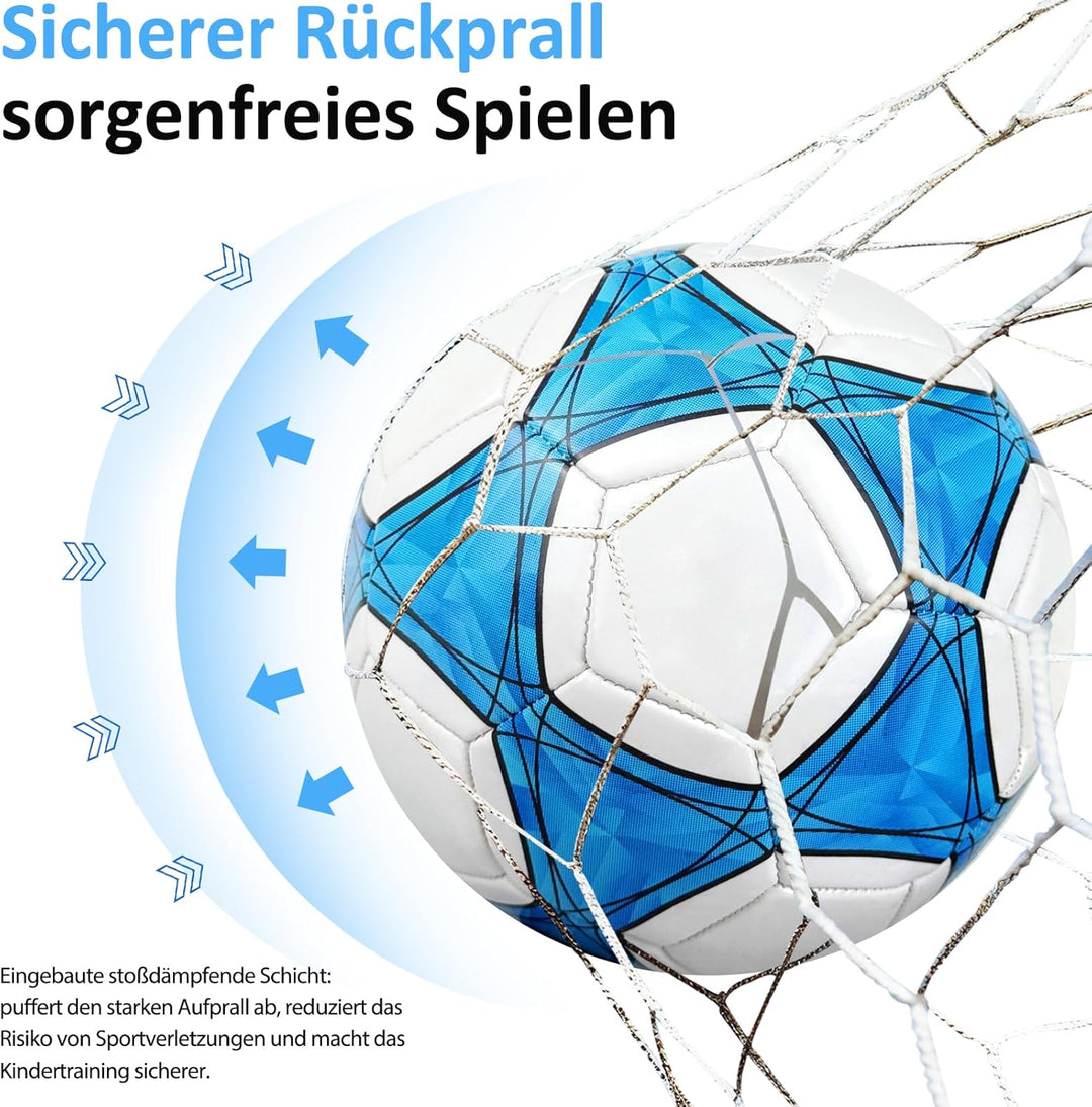 Fussball Grösse 4/5 Kinder,Fussball Kinder,Standard Trainingsfussball, Lederfussball,Verhindern Spre