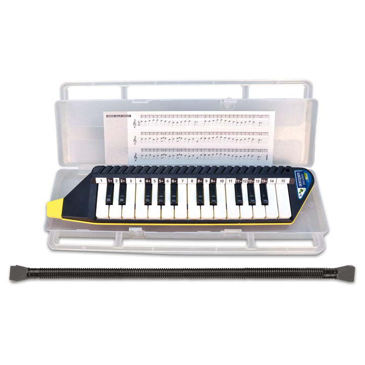 Bontempi 33 4262 – Melodica 25 Tasten mit seinem Schutzhülle, 334262, weiss schwarz