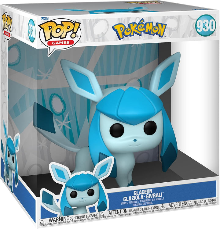 Funko Pop! Jumbo: Pokemon - Glaceon - Glaziola - Vinyl-Sammelfigur - Geschenkidee - Offizielle Hande