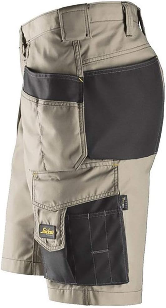 Snickers Handwerker Shorts HP Khaki Gr. 54 54 Khaki-schwarz, 54 Khaki-schwarz