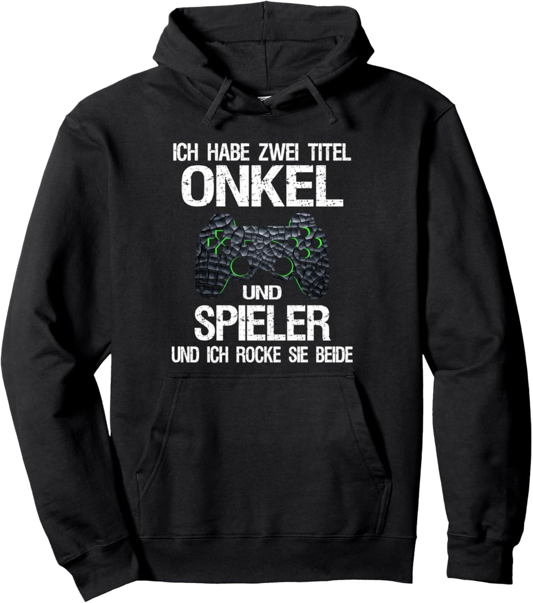 Lustige Gamer Videospiele Geschenk für Onkel Männer Pullover Hoodie