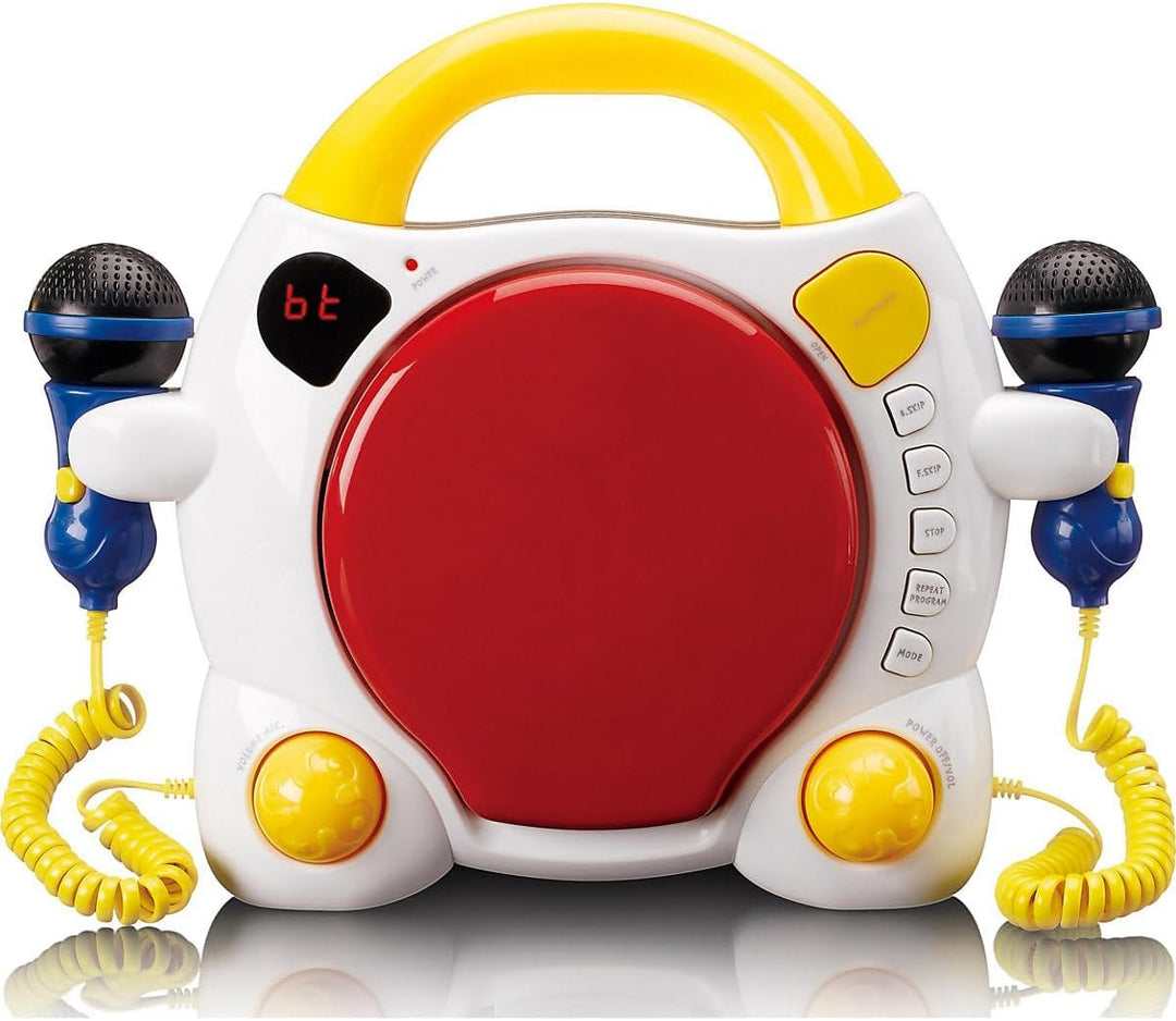 Lenco KCD-011 CD-Player Sing Along für Kinder - Bluetooth 5.0 - Antishock - LED-Display - Titelspeic